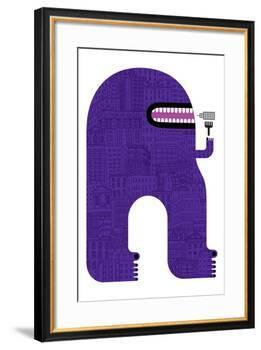 Purple People Eater-Melinda Beck-Framed Art Print