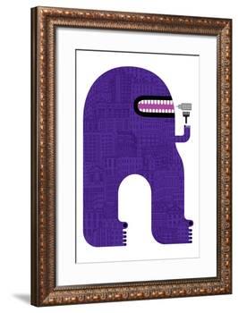 Purple People Eater-Melinda Beck-Framed Art Print