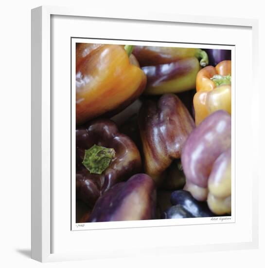 Purple Peppers-Stacy Bass-Framed Giclee Print