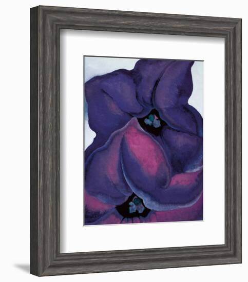 Purple Petunias, 1925-Georgia O'Keeffe-Framed Art Print