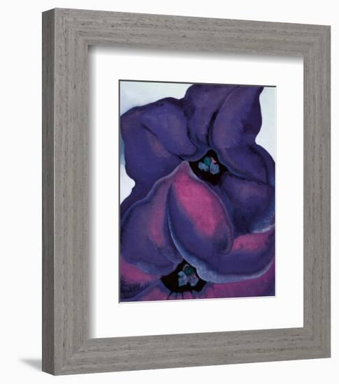 Purple Petunias, 1925-Georgia O'Keeffe-Framed Art Print