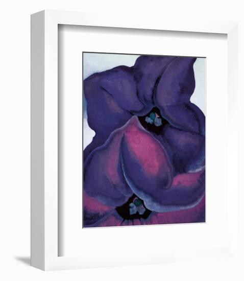 Purple Petunias, 1925-Georgia O'Keeffe-Framed Art Print