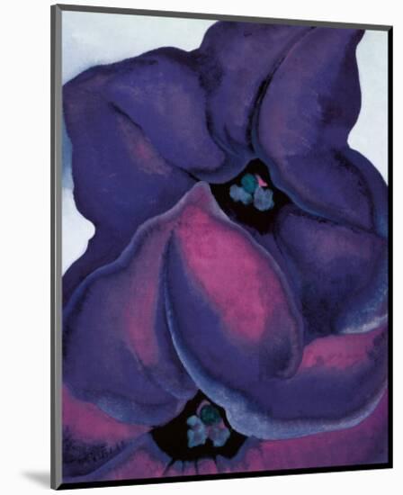 Purple Petunias, 1925-Georgia O'Keeffe-Mounted Art Print