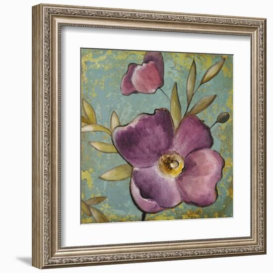 Purple Poppies II-Lanie Loreth-Framed Art Print