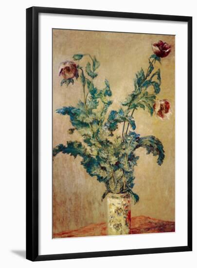 Purple Poppies-Claude Monet-Framed Art Print