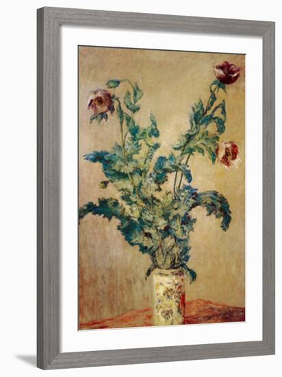 Purple Poppies-Claude Monet-Framed Art Print