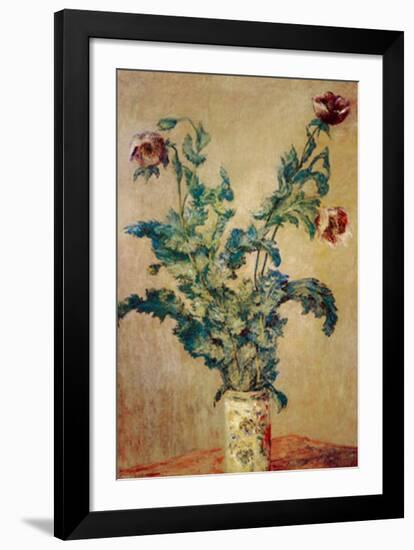 Purple Poppies-Claude Monet-Framed Art Print