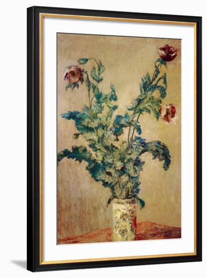 Purple Poppies-Claude Monet-Framed Art Print