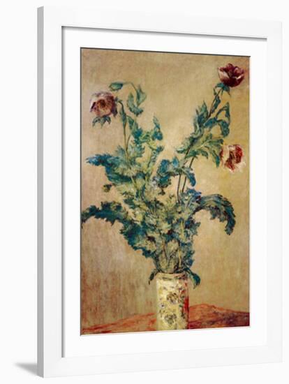 Purple Poppies-Claude Monet-Framed Art Print