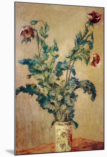 Purple Poppies-Claude Monet-Mounted Art Print