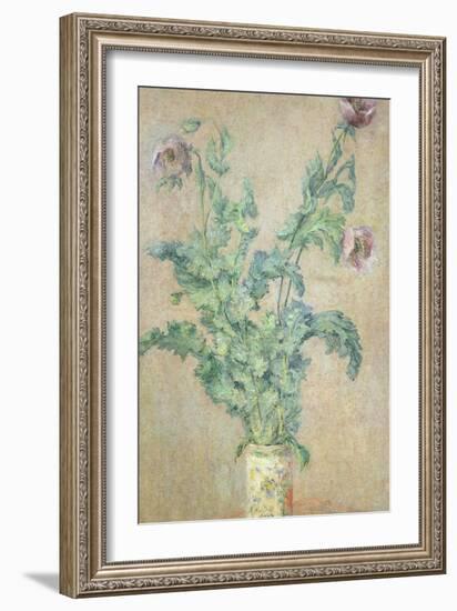 Purple Poppies-Claude Monet-Framed Giclee Print