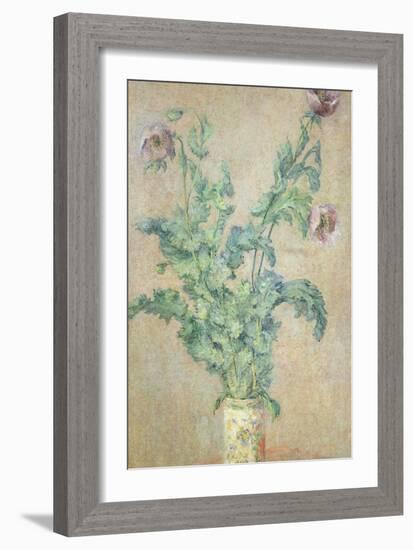 Purple Poppies-Claude Monet-Framed Giclee Print