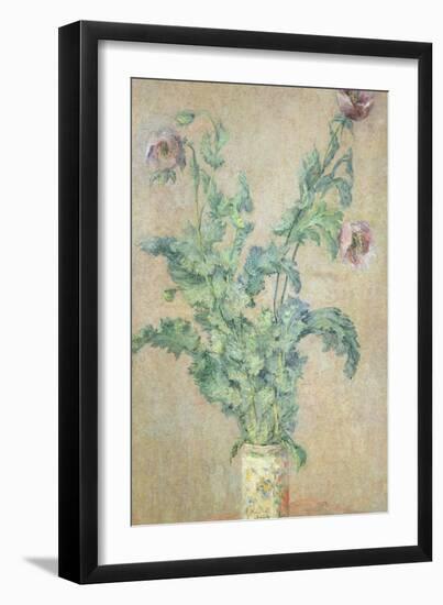 Purple Poppies-Claude Monet-Framed Giclee Print