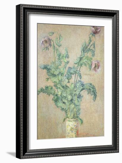 Purple Poppies-Claude Monet-Framed Giclee Print