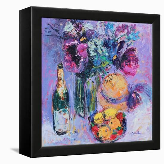 Purple Poppies-Sylvia Paul-Framed Premier Image Canvas