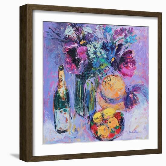 Purple Poppies-Sylvia Paul-Framed Giclee Print