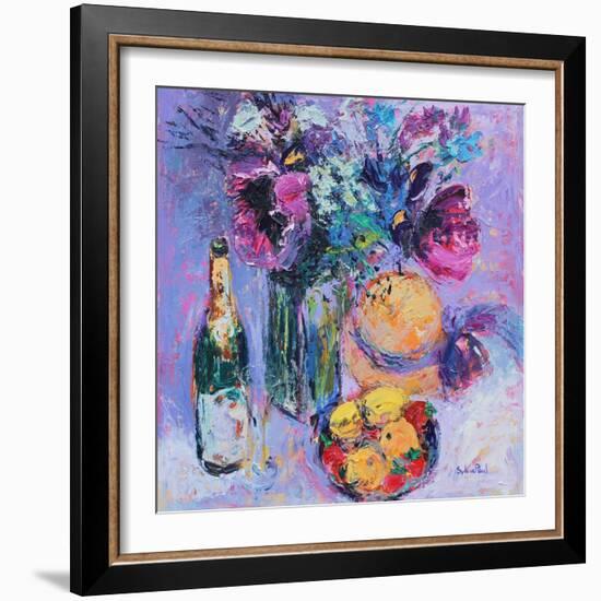 Purple Poppies-Sylvia Paul-Framed Giclee Print