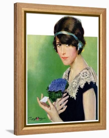 "Purple Posey,"May 22, 1926-Penrhyn Stanlaws-Framed Premier Image Canvas