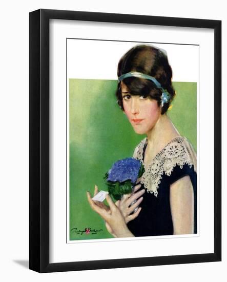 "Purple Posey,"May 22, 1926-Penrhyn Stanlaws-Framed Giclee Print