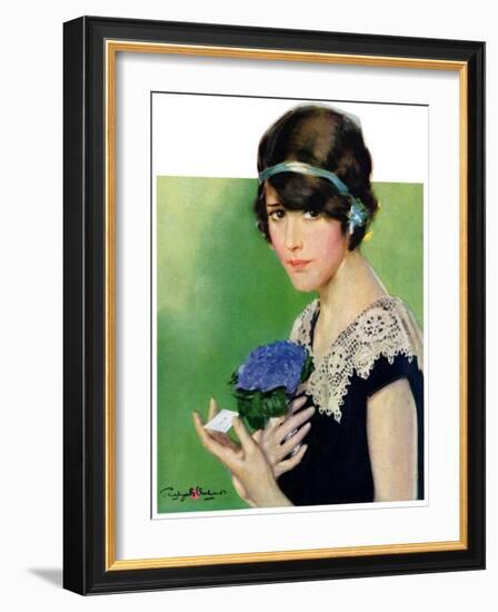 "Purple Posey,"May 22, 1926-Penrhyn Stanlaws-Framed Giclee Print