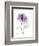 Purple Rose Portrait-Albert Koetsier-Framed Art Print