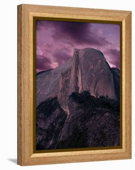 Purple Sky over Half Dome-Jim Zuckerman-Framed Premier Image Canvas