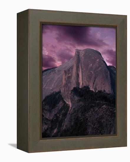 Purple Sky over Half Dome-Jim Zuckerman-Framed Premier Image Canvas