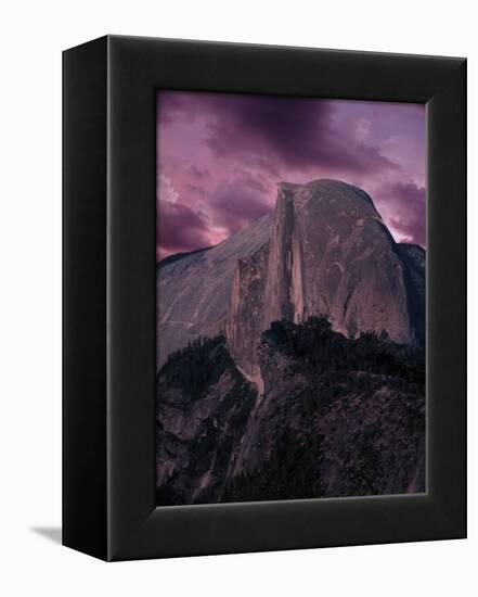 Purple Sky over Half Dome-Jim Zuckerman-Framed Premier Image Canvas