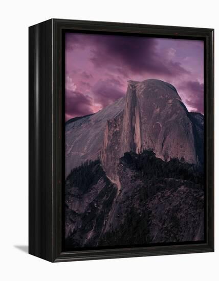 Purple Sky over Half Dome-Jim Zuckerman-Framed Premier Image Canvas