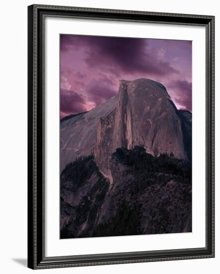 Purple Sky over Half Dome-Jim Zuckerman-Framed Photographic Print