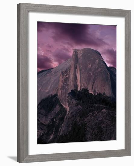 Purple Sky over Half Dome-Jim Zuckerman-Framed Photographic Print