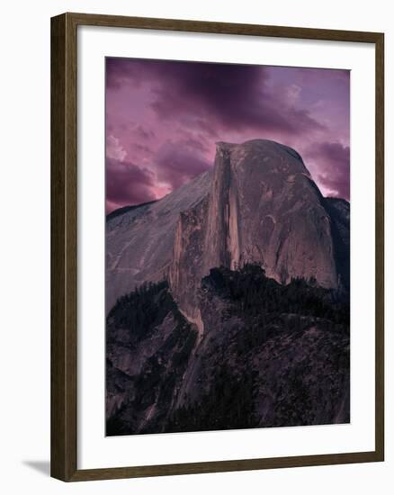 Purple Sky over Half Dome-Jim Zuckerman-Framed Photographic Print