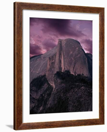 Purple Sky over Half Dome-Jim Zuckerman-Framed Photographic Print