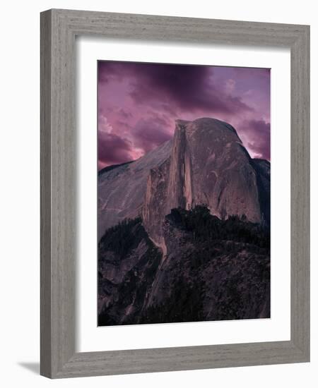 Purple Sky over Half Dome-Jim Zuckerman-Framed Photographic Print