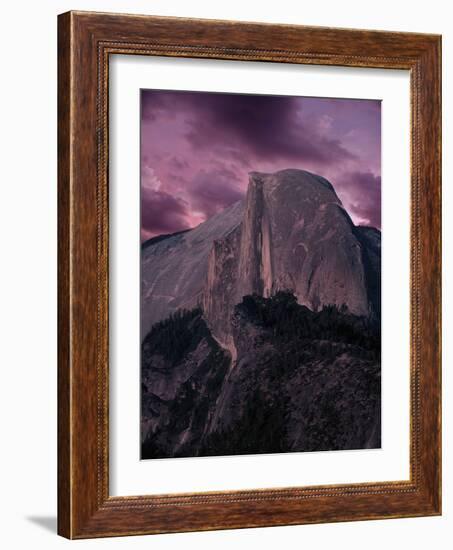 Purple Sky over Half Dome-Jim Zuckerman-Framed Photographic Print