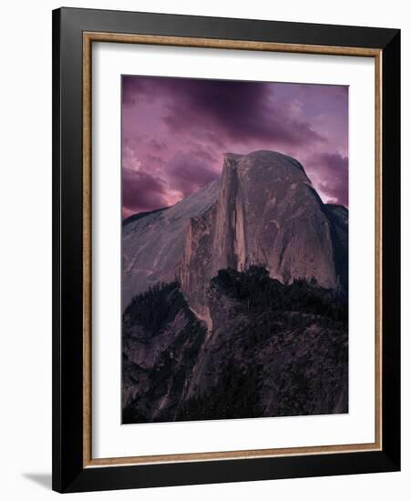 Purple Sky over Half Dome-Jim Zuckerman-Framed Photographic Print