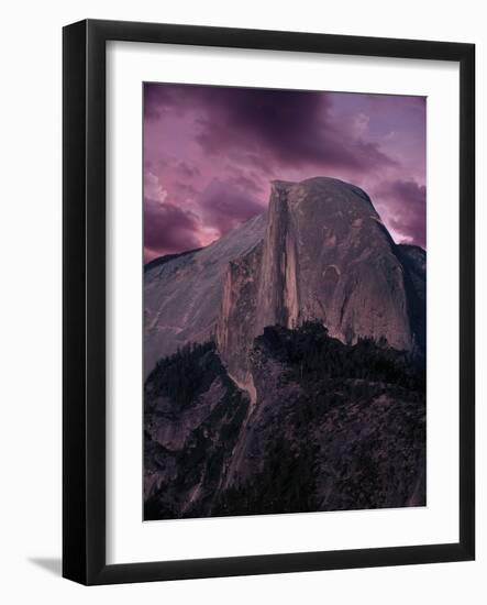 Purple Sky over Half Dome-Jim Zuckerman-Framed Photographic Print