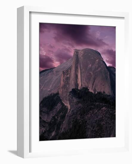 Purple Sky over Half Dome-Jim Zuckerman-Framed Photographic Print