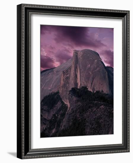 Purple Sky over Half Dome-Jim Zuckerman-Framed Photographic Print