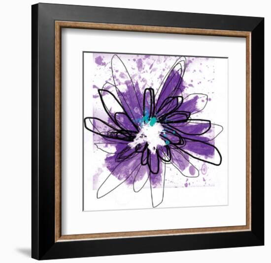 Purple Splash Flower-Elle Stewart-Framed Art Print