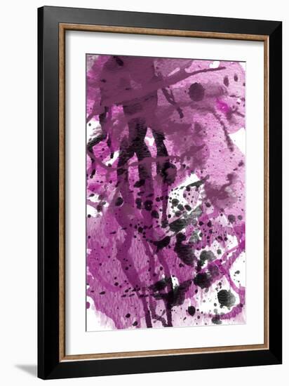 Purple Splatter-GI ArtLab-Framed Giclee Print