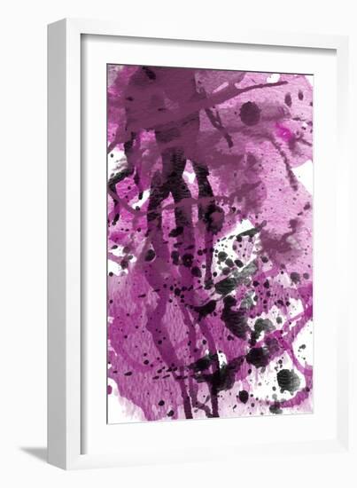 Purple Splatter-GI ArtLab-Framed Giclee Print