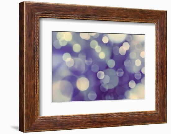 Purple Spotted Background-Saiva-Framed Photographic Print