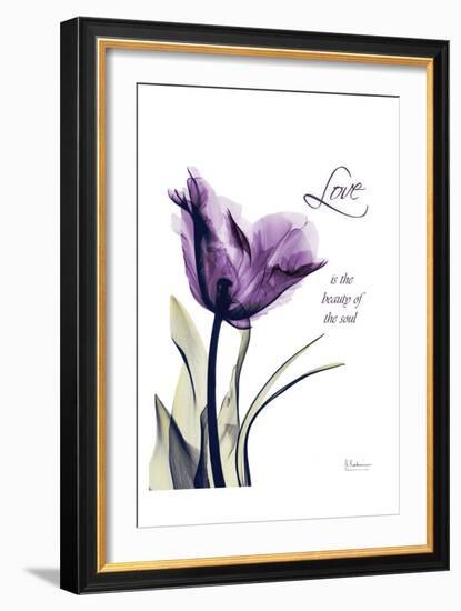 Purple Tulip, Love-Albert Koetsier-Framed Art Print