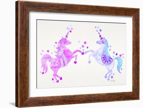 Purple Unicorns-Cat Coquillette-Framed Giclee Print