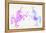 Purple Unicorns-Cat Coquillette-Framed Premier Image Canvas
