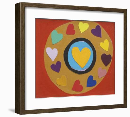 Purple Valentine, Undated-Terry Frost-Framed Giclee Print