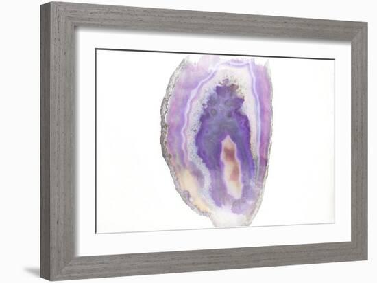 Purple Watercolor Agate I-Susan Bryant-Framed Art Print