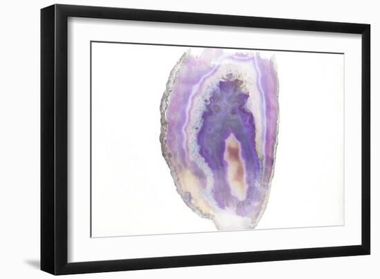 Purple Watercolor Agate I-Susan Bryant-Framed Art Print