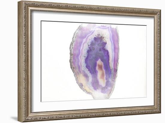 Purple Watercolor Agate I-Susan Bryant-Framed Premium Giclee Print